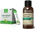 Nature's Sunshine Lymphatic Drainage & Chlorophyll Stick Packs (Lime Flavor) Bundle | Lymphatic, Detox & Immune Support | Liquid Drops + Drink Mix | Cleanse, Energize & Support Overall Wellness