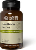 Nature's Sunshine Hawthorn Berries, 100 Capsules | Helps Enhance Heart Muscle Function and Provides Circulatory System Support