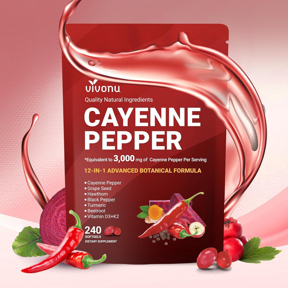 Cayenne Pepper Softgels Supplement