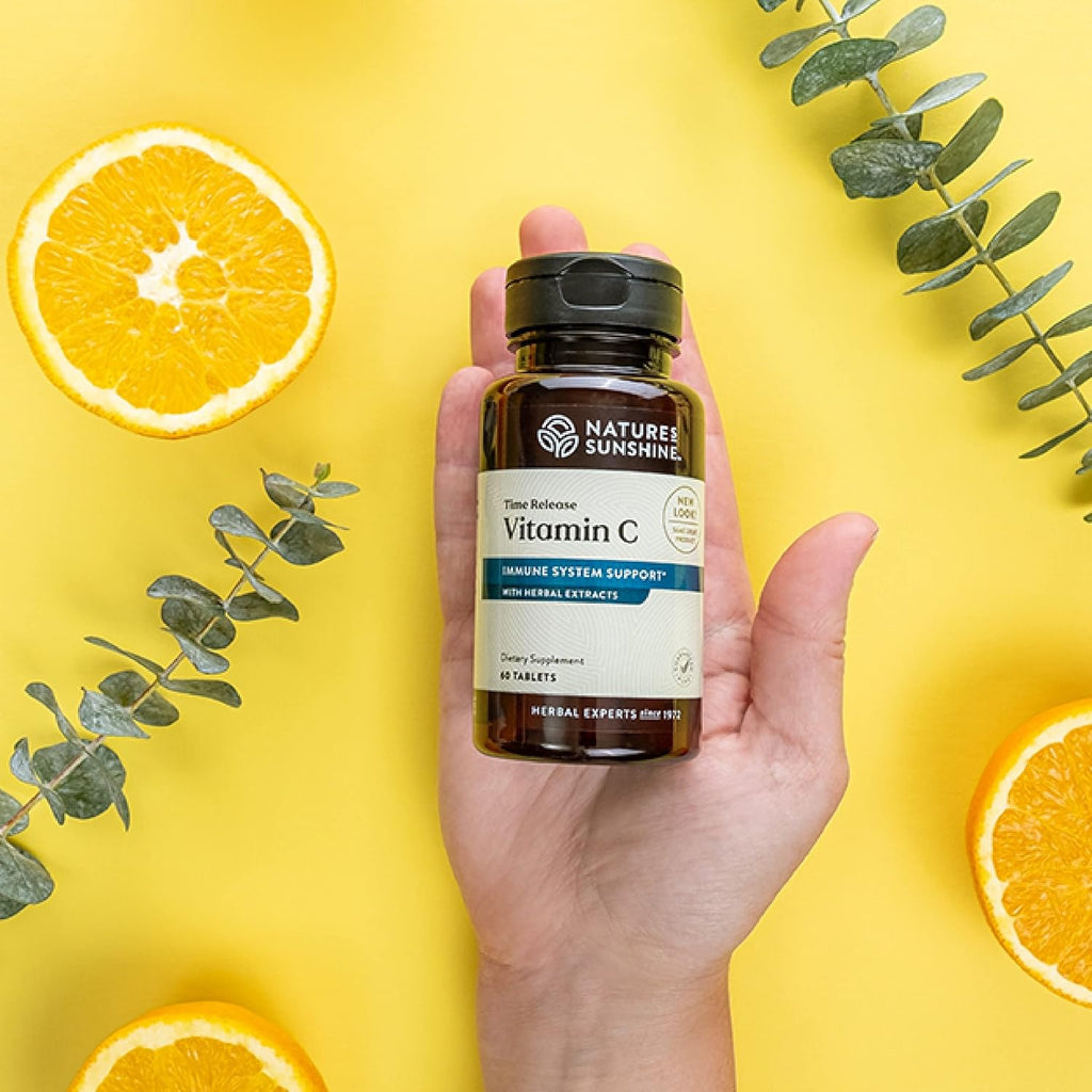 Natures Sunshine Vitamin C Time Release, 1000 mg, 120 Tablets | Supports the Immune System and Quench Dangerous Free Radicals