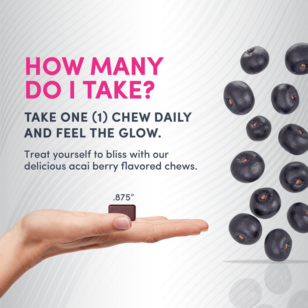 Biotin Beauty Acai Berry Flavor, 30 Tasty Soft Chews