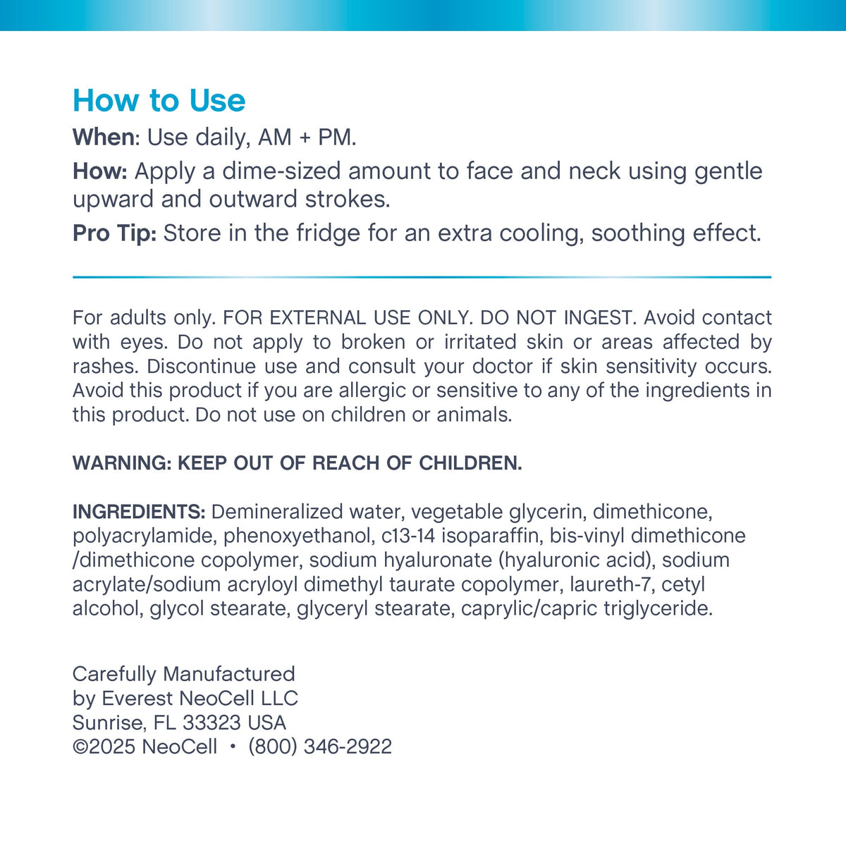 Hyaluronic Acid Gel Cream, 4 oz (113 g) Jar