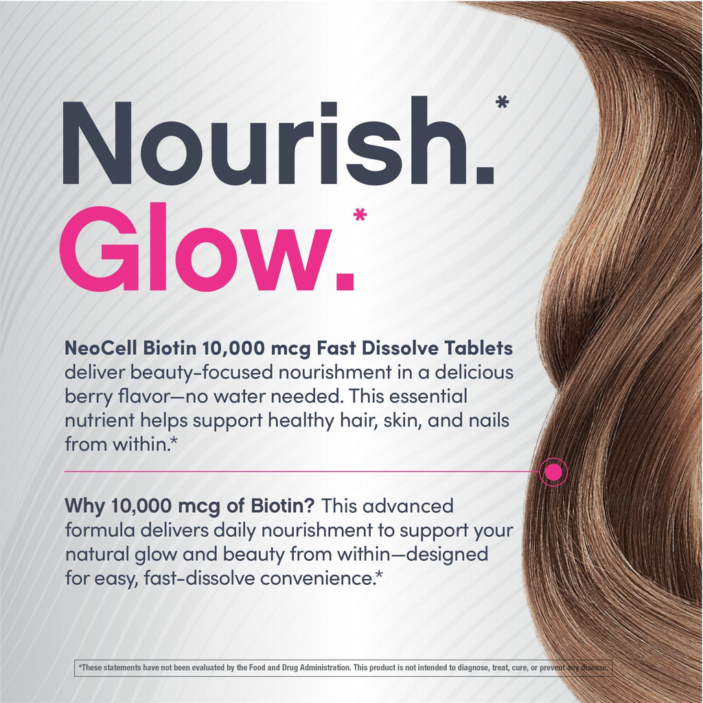 Biotin 10,000 MCG Fast Dissolve, 180 Fast Dissolve Tablets