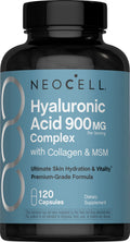 Hyaluronic Acid Complex 900 mg with Collagen & MSM, 120 Capsules