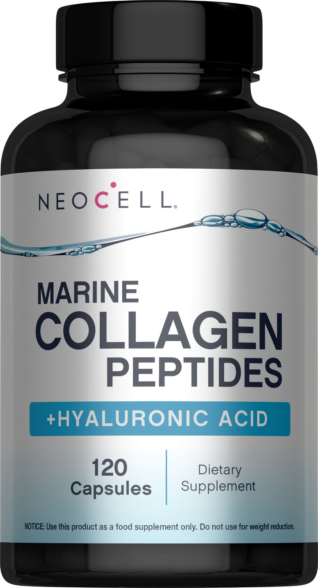 Marine Collagen Peptides + Hyaluronic Acid, 120 Fish Gelatin Capsules